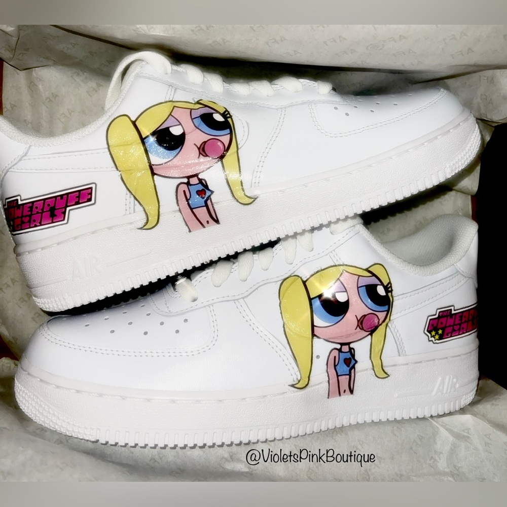 Custom Bubbles Powerpuff Girls Air Force One